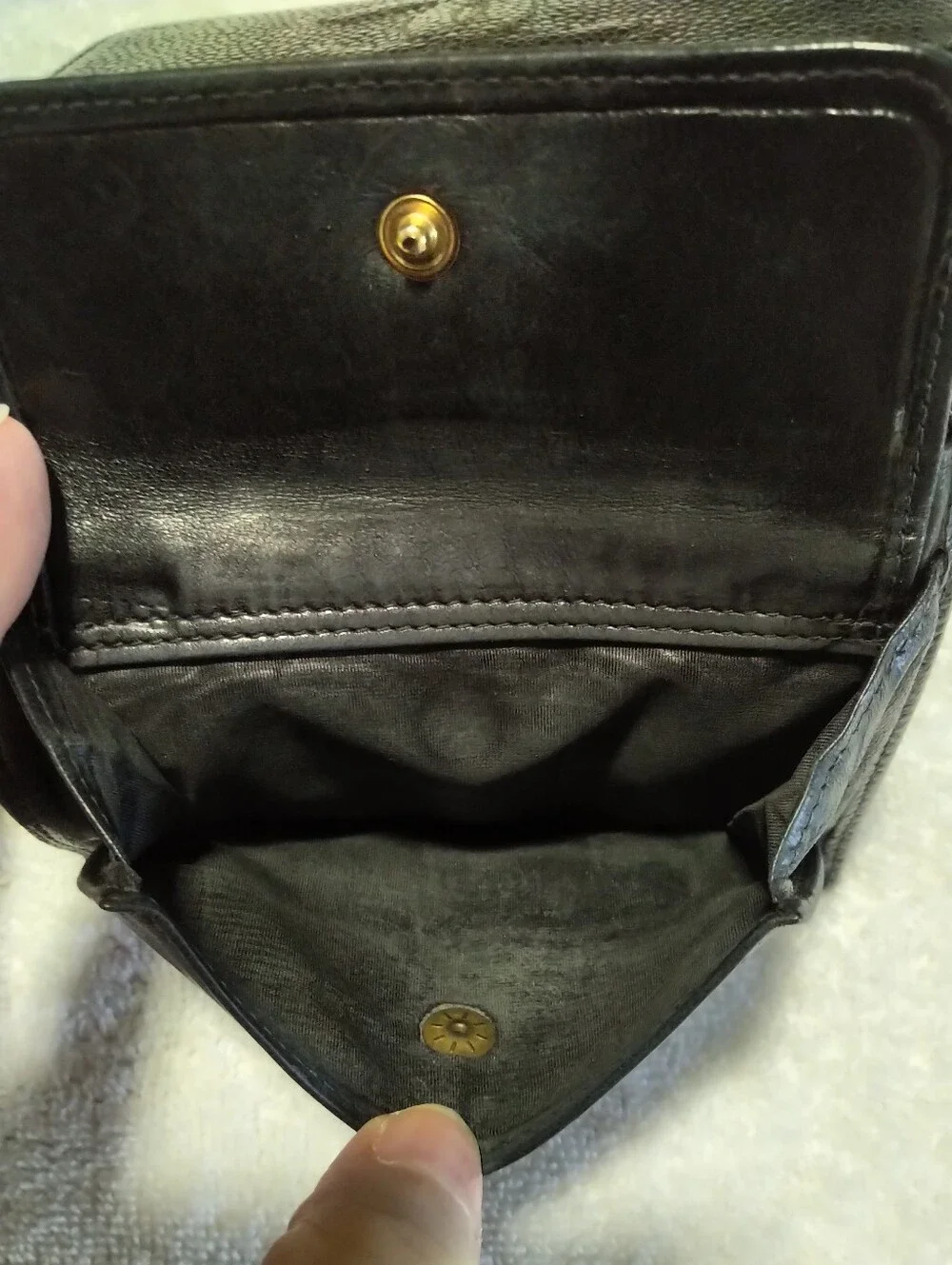 Authentic CHANEL Vintage Black Caviar Leather Wallet